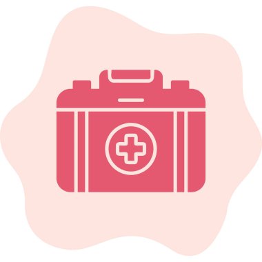 İlk yardım çantası vektör çizim 