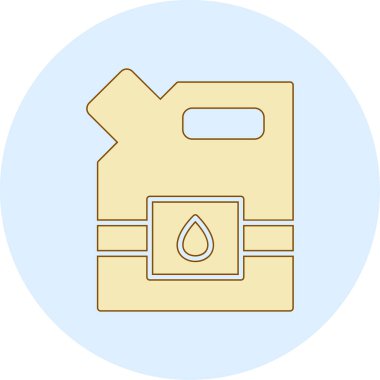 Yakıt. Web simgesi basit illüstrasyon