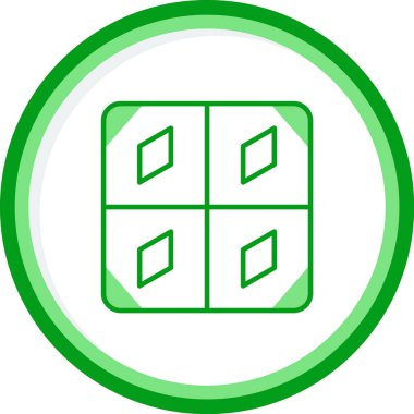 Döşeme. Web simgesi basit illüstrasyon