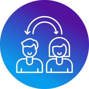 Empati web simgesi vektör çizimi