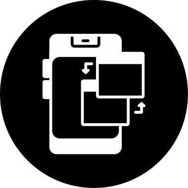 akıllı telefon simgesi, vektör illüstrasyonu basit tasarım