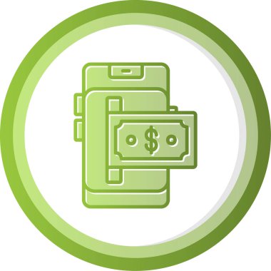 Çevrimiçi Bankacılık simgesinin vektör illüstrasyonu 