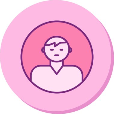 user icon, vector illustration simple design