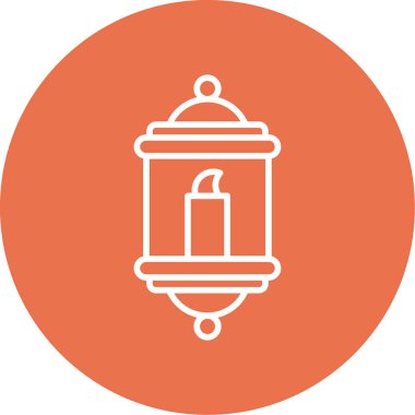 Bir fener ağ simgesinin vektör illüstrasyonu