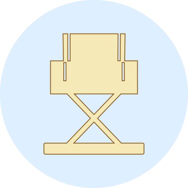 Yönetici Koltuğu simgesinin vektör illüstrasyonu           