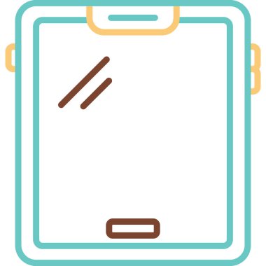 tablet. Web simgesi basit illüstrasyon 