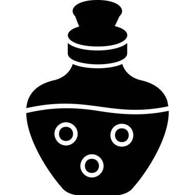 İksir ağı simgesi, vektör illüstrasyonu