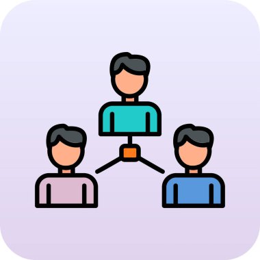 Sosyoloji simgesinin vektör illüstrasyonu 