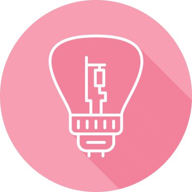 Ampul simgesi. vektör illüstrasyonu 