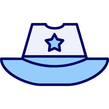 Şapka kutsal kişilerin resmi, basit vektör çizim 