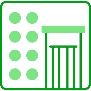 Çizelge. Web simgesi basit bir illüstrasyon. multimedya ve baskı kavramı