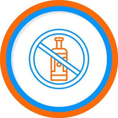 Alkol işareti simgesi çizimi yok