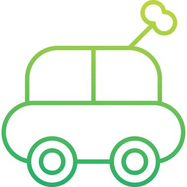 Araba oyuncağı. Web simgesi basit illüstrasyon