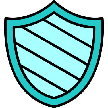 kalkan simgesi web basit illüstrasyon