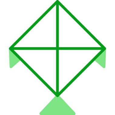 Uçurtma. Web simgesi basit illüstrasyon              