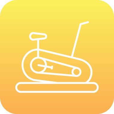 Sabit Bisiklet simge vektör çizim