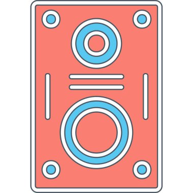 hoparlör basit vektör illüstrasyonu