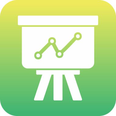 sunum simgesi, vektör illüstrasyonu 