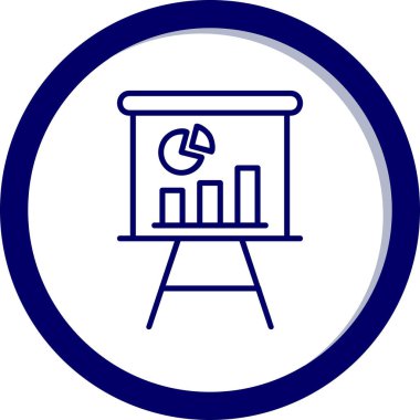 sunum simgesi, vektör illüstrasyonu 