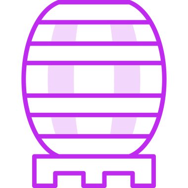 Namlu simgesi, vektör illüstrasyonu basit tasarım