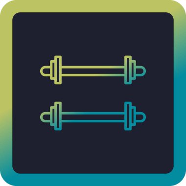 Ağırlıklandırılmış çubuk simgesi web basit illüstrasyon