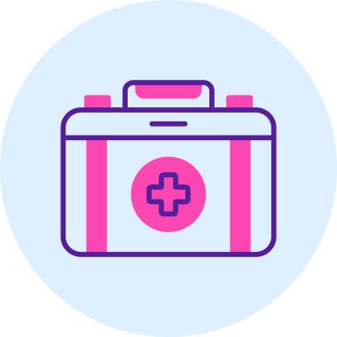 İlk yardım çantası vektör çizim 