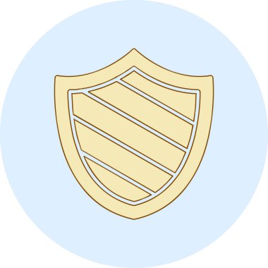 kalkan simgesi web basit illüstrasyon