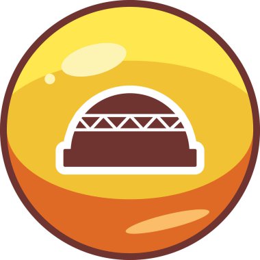 Bosu Ball web simgesi vektör illüstrasyonu