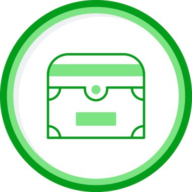 Göğüs simgesi, vektör illüstrasyonu basit tasarım