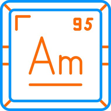 Amerikan ikonu. Doğrusal Biçim Tasarımı. Vektör illüstrasyonu 