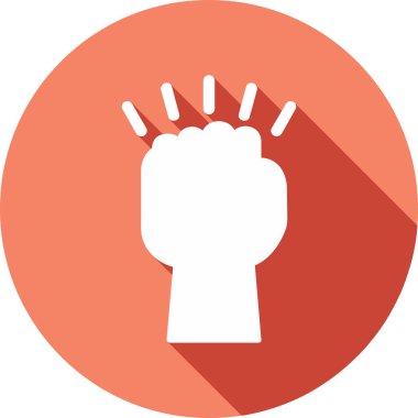 yumruk simgesi, vektör illüstrasyonu basit tasarım