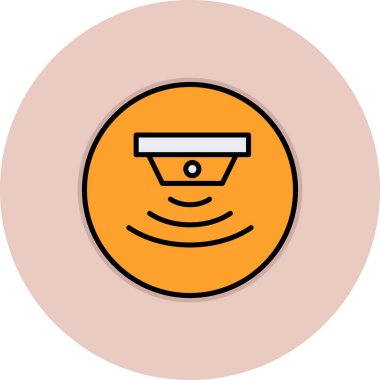 sensör simgesi, vektör illüstrasyonu basit tasarım