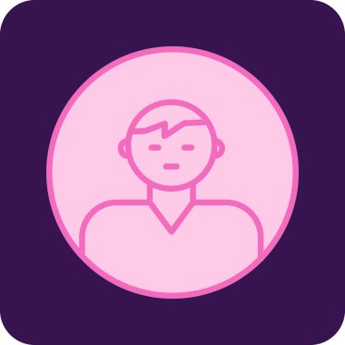 user icon, vector illustration simple design