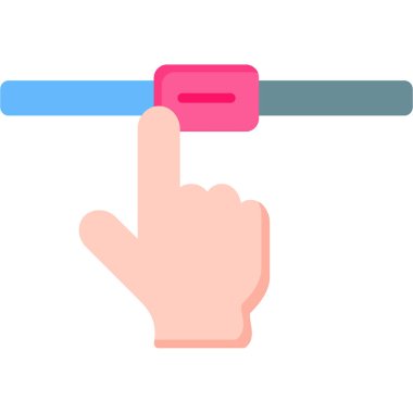 Dokunmatik ekran simgesi, vektör illüstrasyonu 