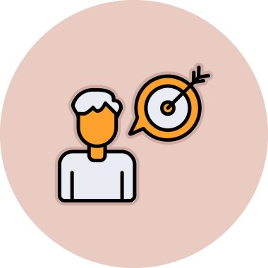 Amaç ağ simgesi vektör illüstrasyonu