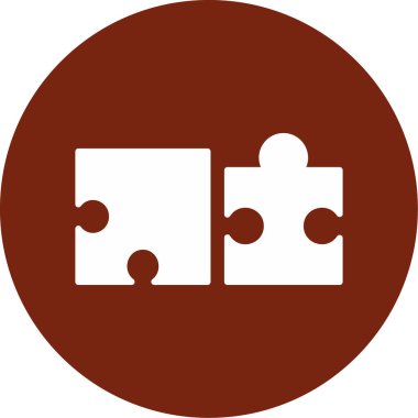 vektör illüstrasyonu, bulmaca ögesi simgesi 