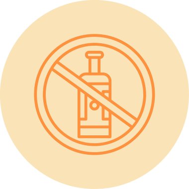 Alkol işareti simgesi çizimi yok