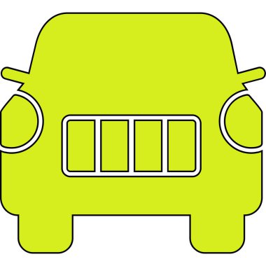 araba web simgesi basit illüstrasyon 