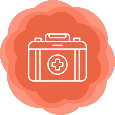 İlk yardım çantası vektör çizim 