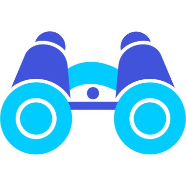 dürbün web simgesi, vektör çizim 