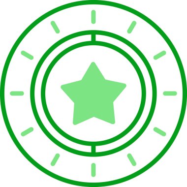 yıldız web simgesi basit illüstrasyon 