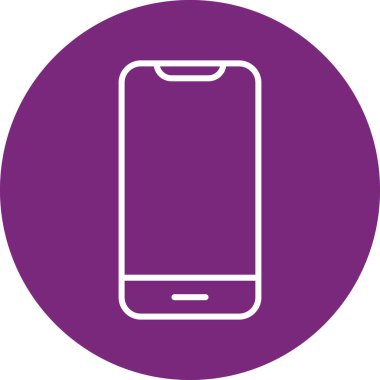 Akıllı telefon. Web simgesi basit illüstrasyon 