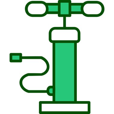 Hava pompası. Web simgesi basit illüstrasyon         