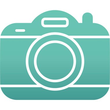 kamera simgesi, vektör illüstrasyonu basit tasarım