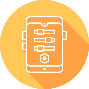 akıllı telefon web simgesi basit illüstrasyon