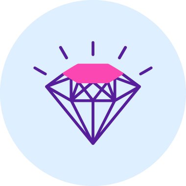 Mücevher ikonu. Web için vektör simgesinin özet çizimi