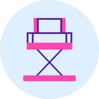 Yönetici Koltuğu simgesinin vektör illüstrasyonu           