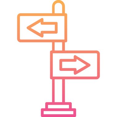 yönler web simgesi basit tasarım 