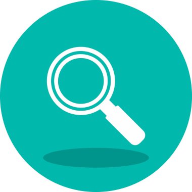 Büyütme cam simgesi, vektör illüstrasyonu 