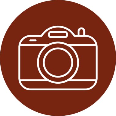 kamera simgesi, vektör illüstrasyonu basit tasarım